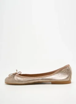 Ballerines Bella Storia Or Talon Plat Jusqu'à 3cm