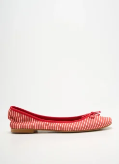 Ballerines Bella Storia Rouge Talon Plat Jusqu'à 3cm