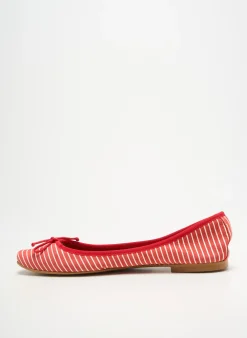 Ballerines Bella Storia Rouge Talon Plat Jusqu'à 3cm
