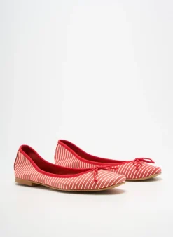 Ballerines Bella Storia Rouge Talon Plat Jusqu'à 3cm