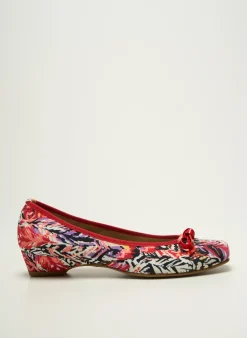 Ballerines Caractere Rouge Talon Plat Jusqu'à 3cm