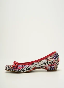 Ballerines Caractere Rouge Talon Plat Jusqu'à 3cm