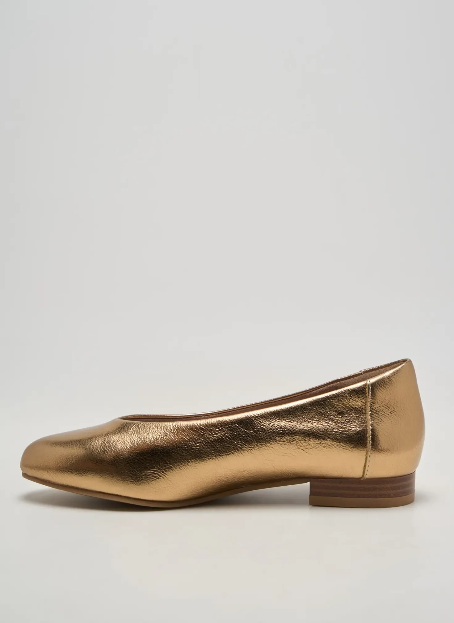 Ballerines Damart Or Talon Plat Jusqu'à 3cm