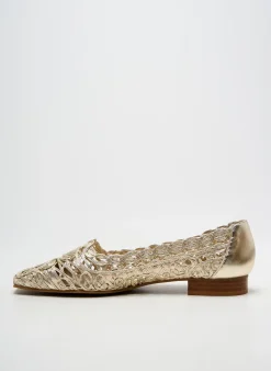 Ballerines Dansi Or Talon Plat Jusqu'à 3cm