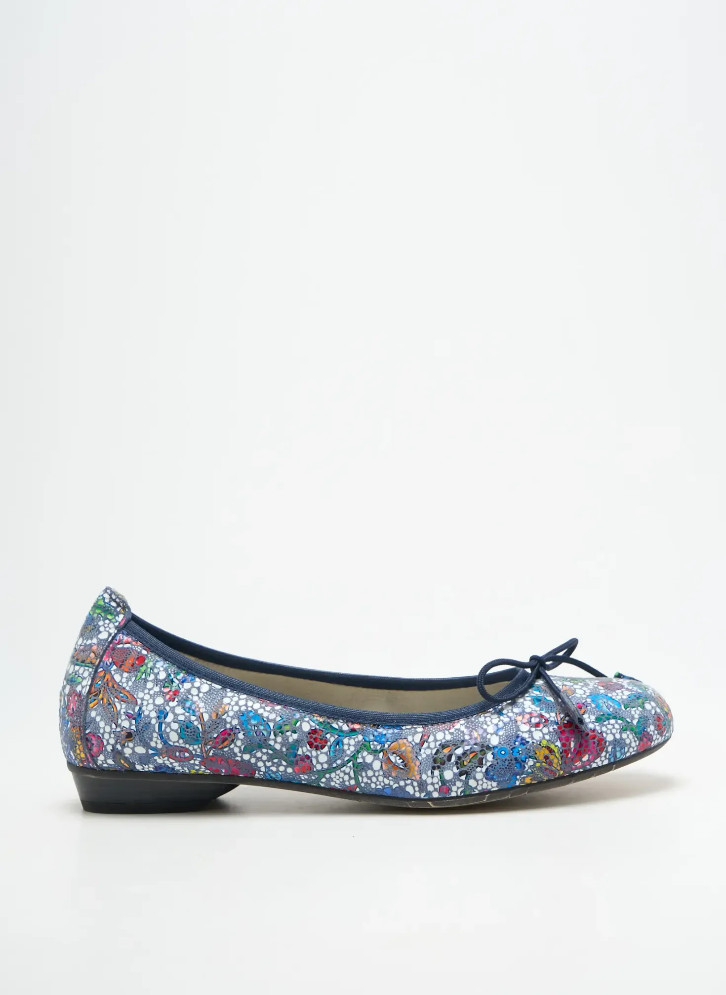 Ballerines Dorking Bleu Talon Plat Jusqu'à 3cm