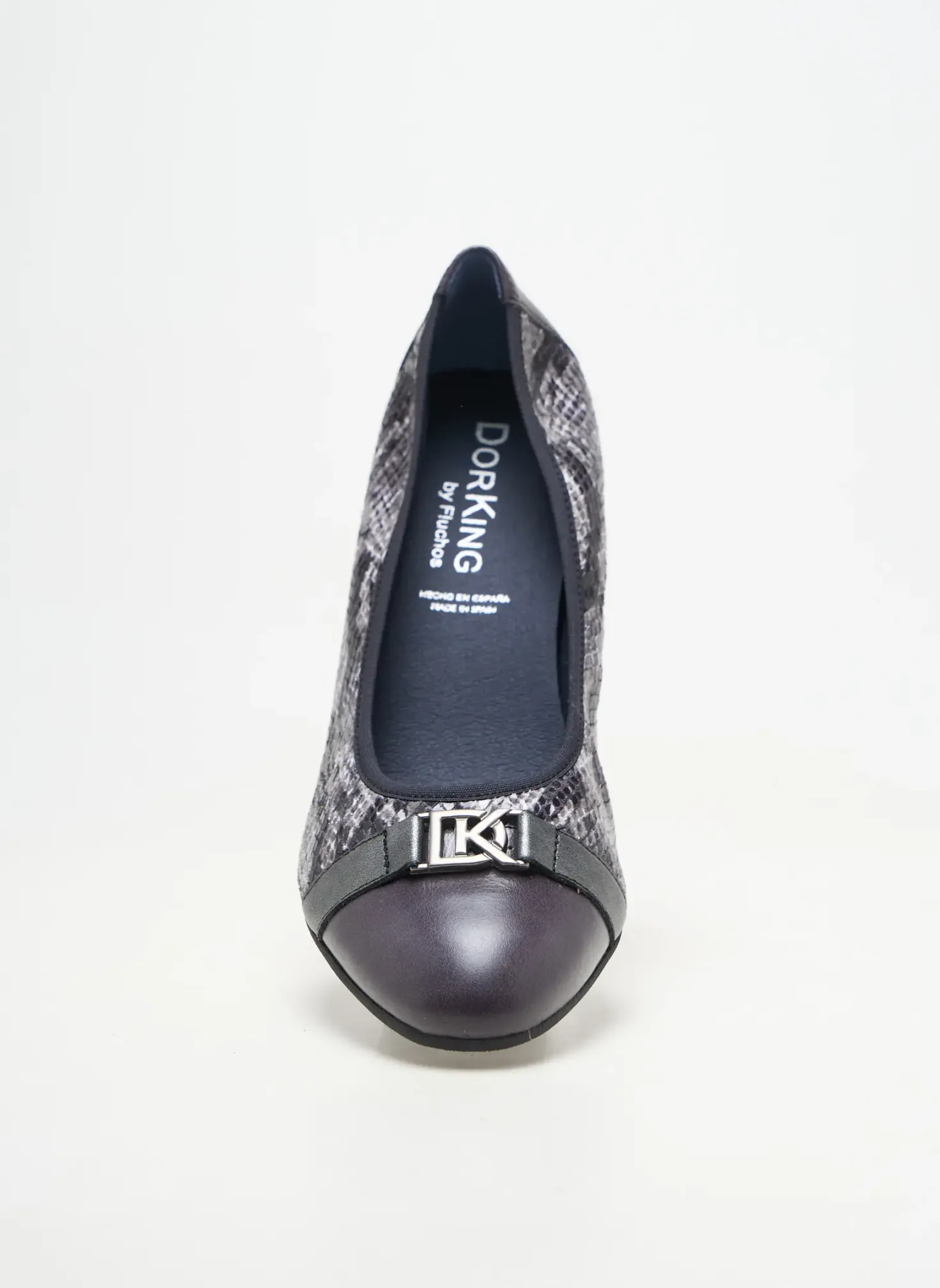 Ballerines Dorking Gris Talon De 4 À 6cm