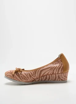 Ballerines Dorking Marron Talon De 4 À 6cm