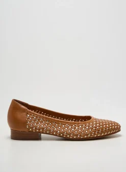 Ballerines Emilie Karston Marron Talon Plat Jusqu'à 3cm
