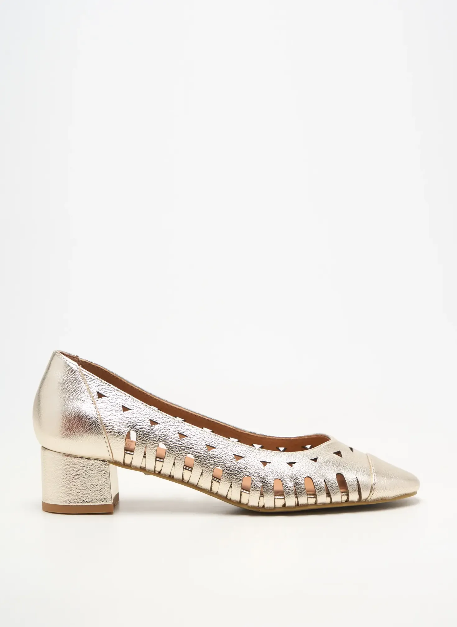 Ballerines Emilie Karston Or Talon De 4 À 6cm