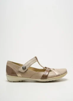 Ballerines Geo-reino Beige Talon Plat Jusqu'à 3cm