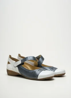 Ballerines Geo-reino Bleu Talon Plat Jusqu'à 3cm