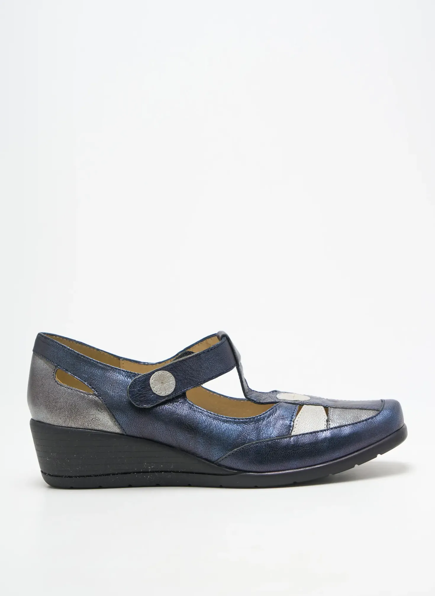 Ballerines Geo-reino Bleu Talon De 4 À 6cm