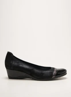 Ballerines Geo-reino Noir Talon De 4 À 6cm
