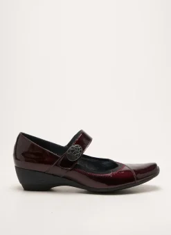 Ballerines Geo-reino Rouge Talon De 4 À 6cm