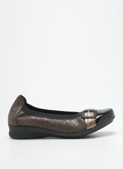 Ballerines Hirica Marron Talon Plat Jusqu'à 3cm