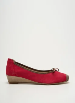 Ballerines Hirica Rouge Talon Plat Jusqu'à 3cm