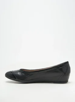 Ballerines Homers Noir Talon Plat Jusqu'à 3cm