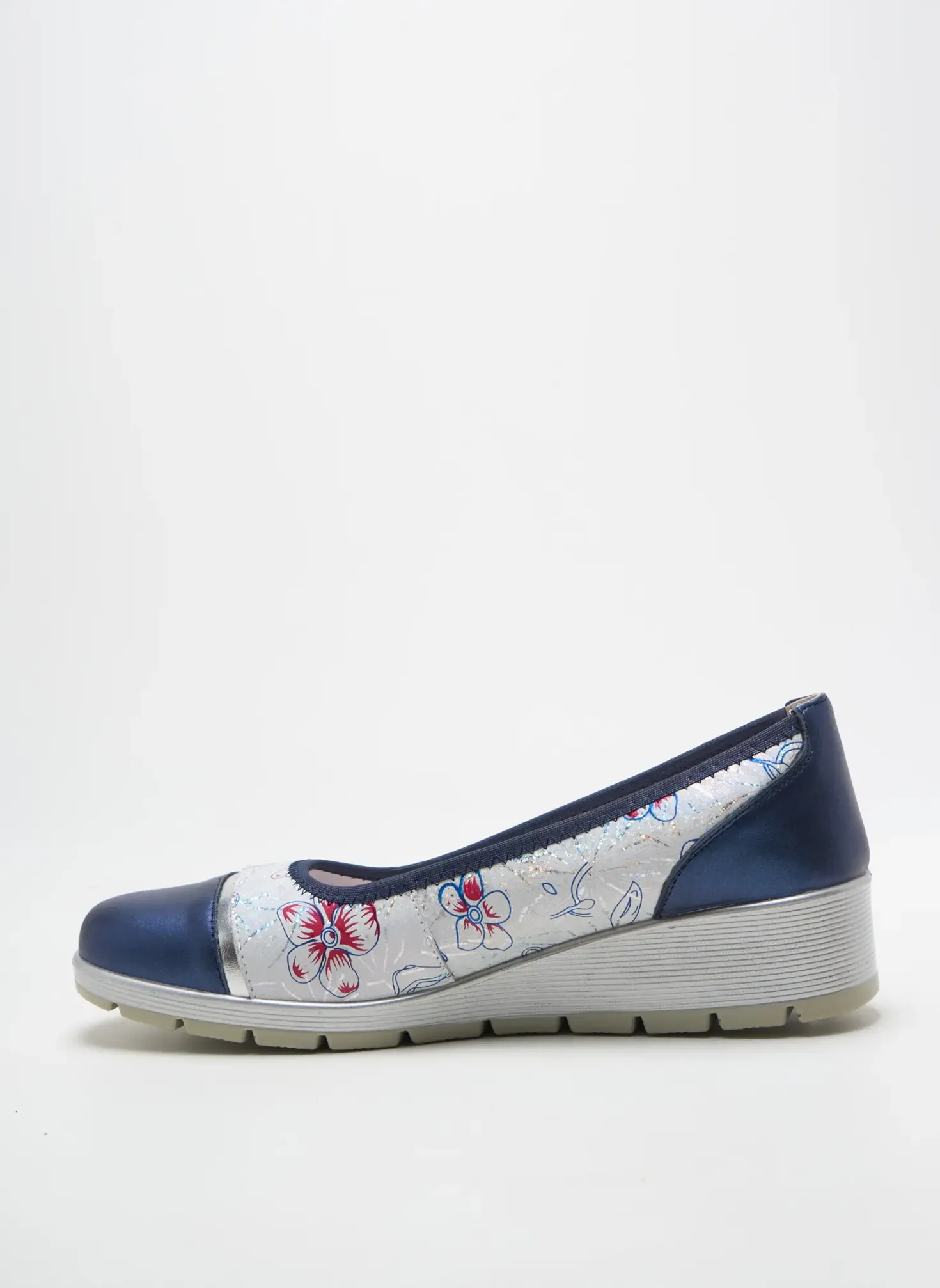 Ballerines Inea Bleu Talon De 4 À 6cm