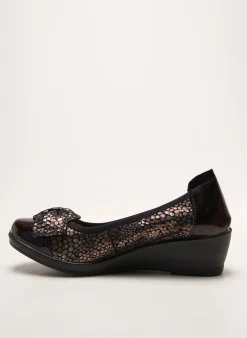Ballerines Infini Marron Talon De 4 À 6cm