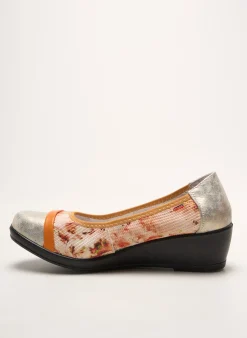 Ballerines Infini Orange Talon De 4 À 6cm