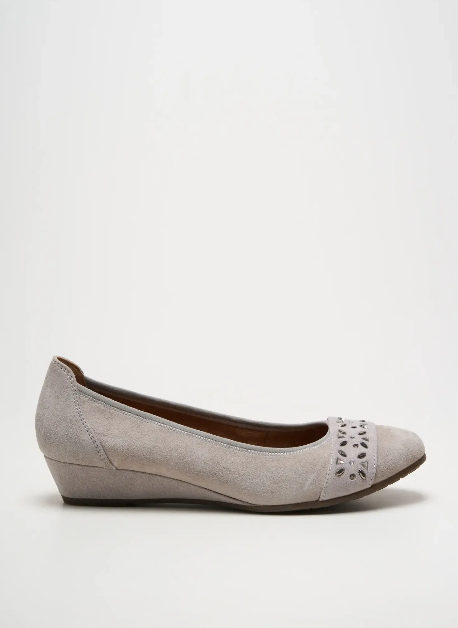 Ballerines Jana Gris Talon De 4 À 6cm