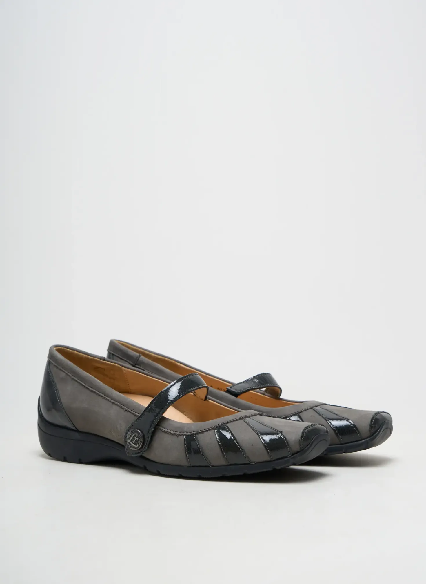 Ballerines Luxat Gris Talon Plat Jusqu'à 3cm