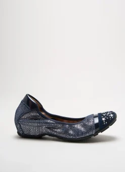 Ballerines Mam'zelle Bleu Talon De 4 À 6cm