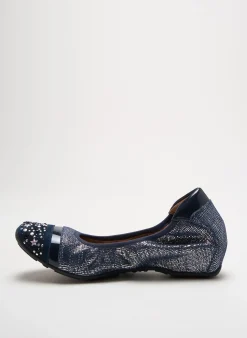 Ballerines Mam'zelle Bleu Talon De 4 À 6cm
