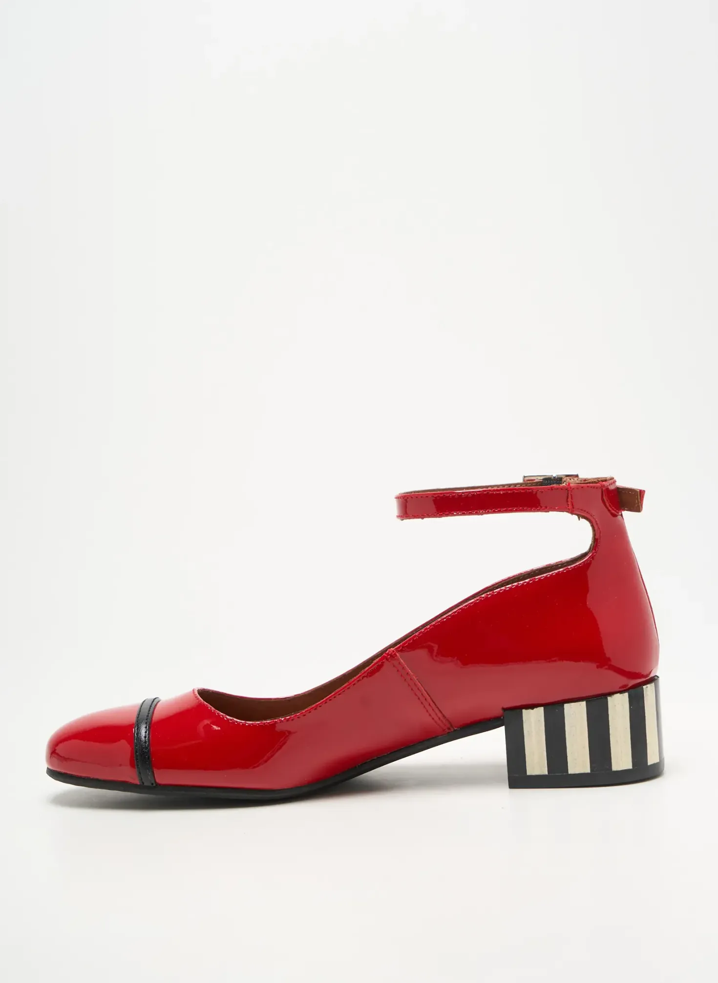 Ballerines Nemonic Rouge Talon Plat Jusqu'à 3cm