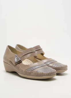 Ballerines Pedi Girl Beige Talon De 4 À 6cm
