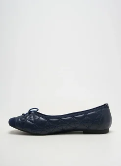 Ballerines Pretty Shoes Bleu Talon Plat Jusqu'à 3cm