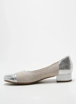 Ballerines Sweet Argent Talon Plat Jusqu'à 3cm