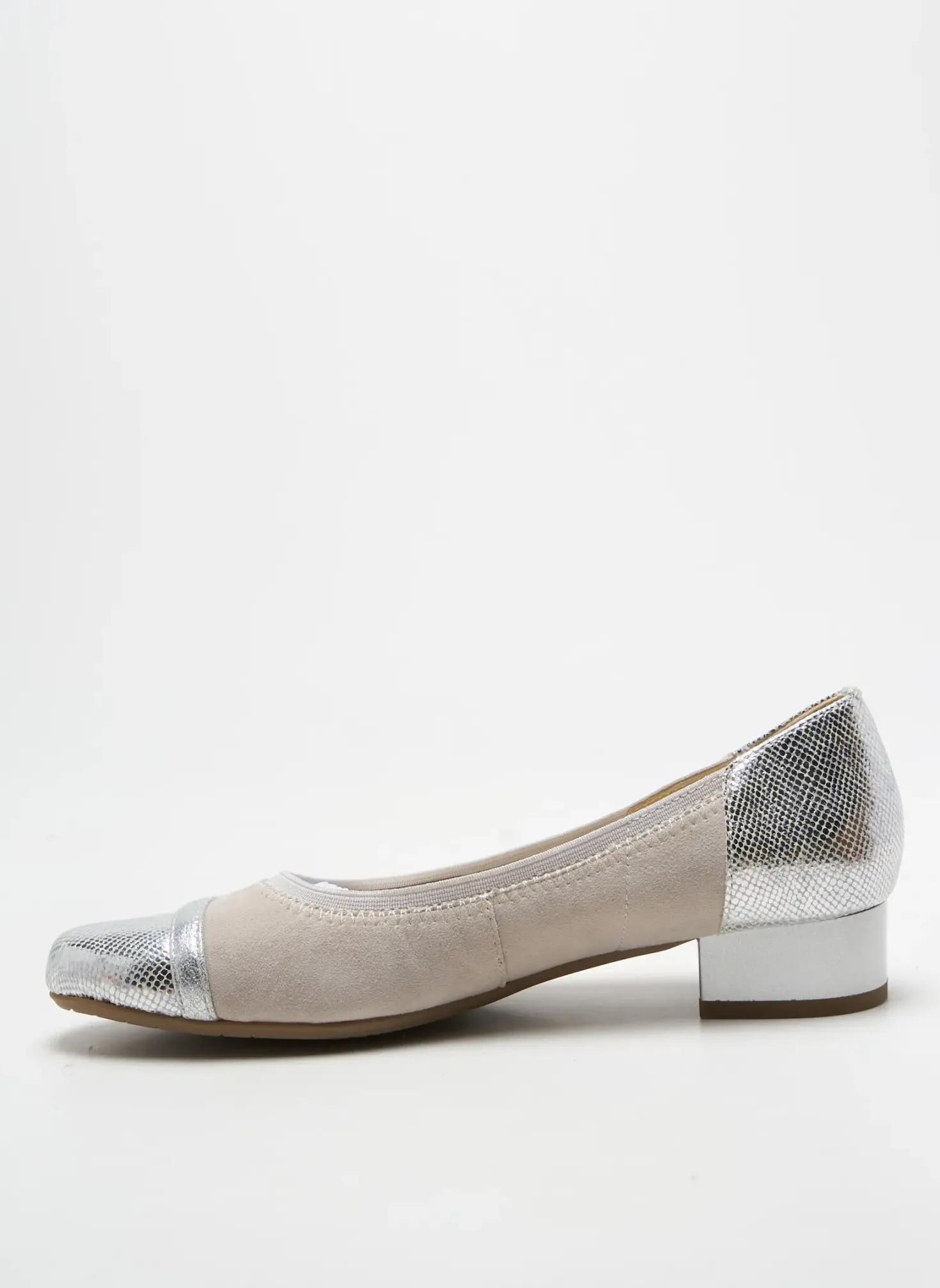 Ballerines Sweet Argent Talon Plat Jusqu'à 3cm