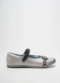 Ballerines Tty Argent Talon Plat Jusqu'à 3cm