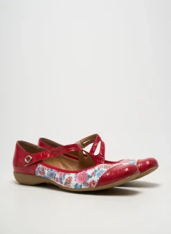 Ballerines Un Tour En Ville Rouge Talon Plat Jusqu'à 3cm