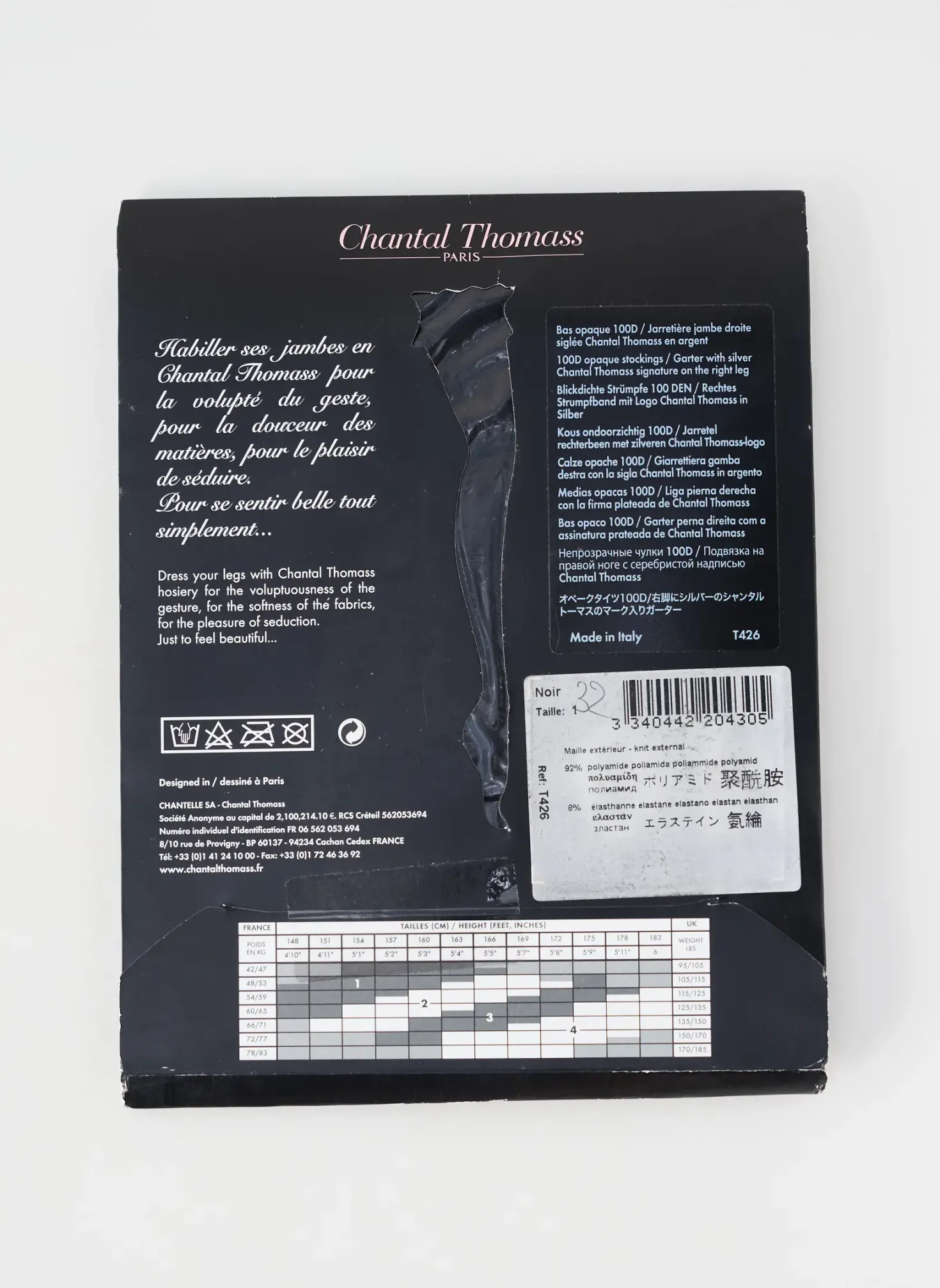 Bas Chantal Thomass Noir