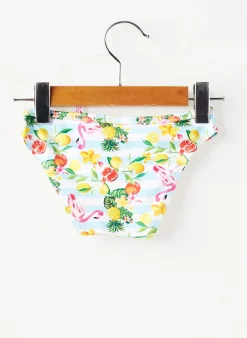Bas De Maillot De Bain Lagon Bleu Blanc