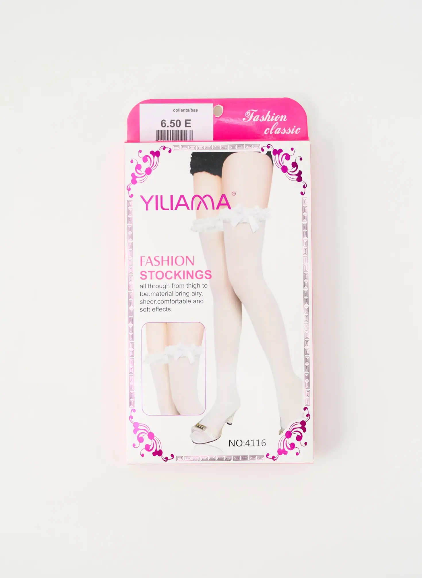 Bas Fashion Classic Blanc