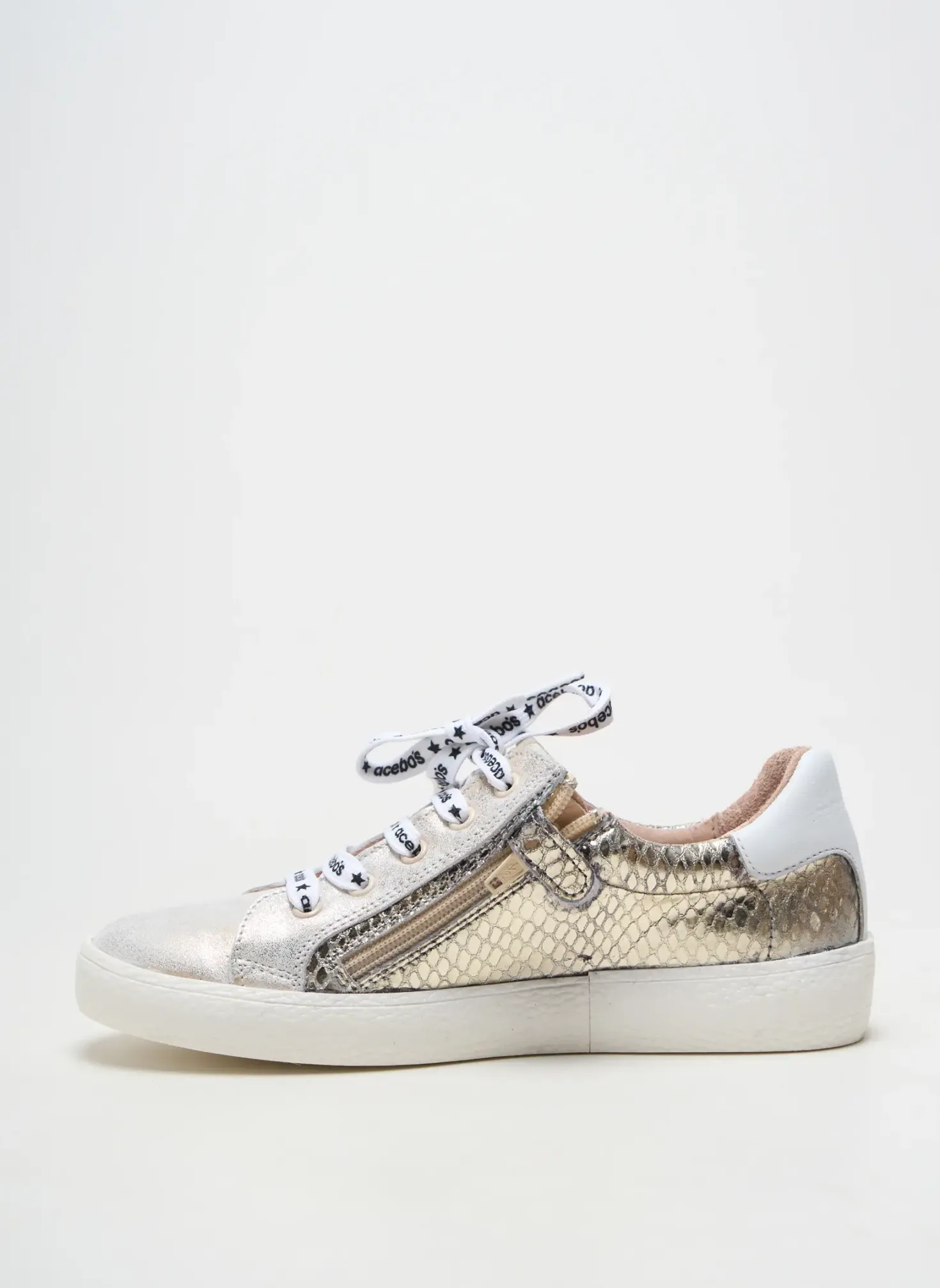 Baskets Acebos Gris Talon Plat Jusqu'à 3cm