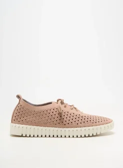 Baskets Alenoa Rose Talon Plat Jusqu'à 3cm