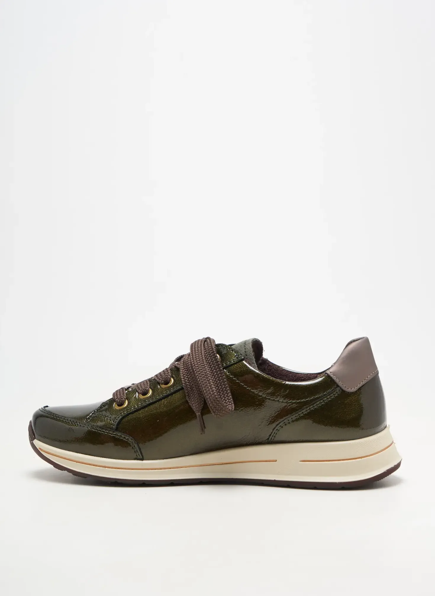 Baskets Ara Vert Talon Plat Jusqu'à 3cm