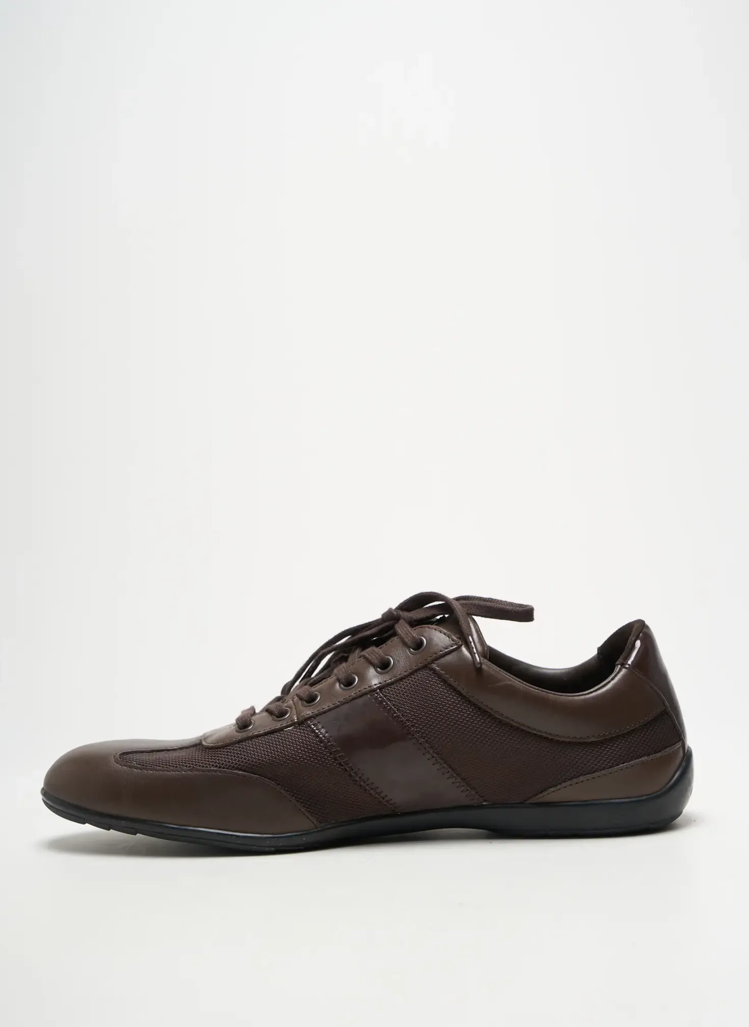 Baskets Armani Marron Bout Rond