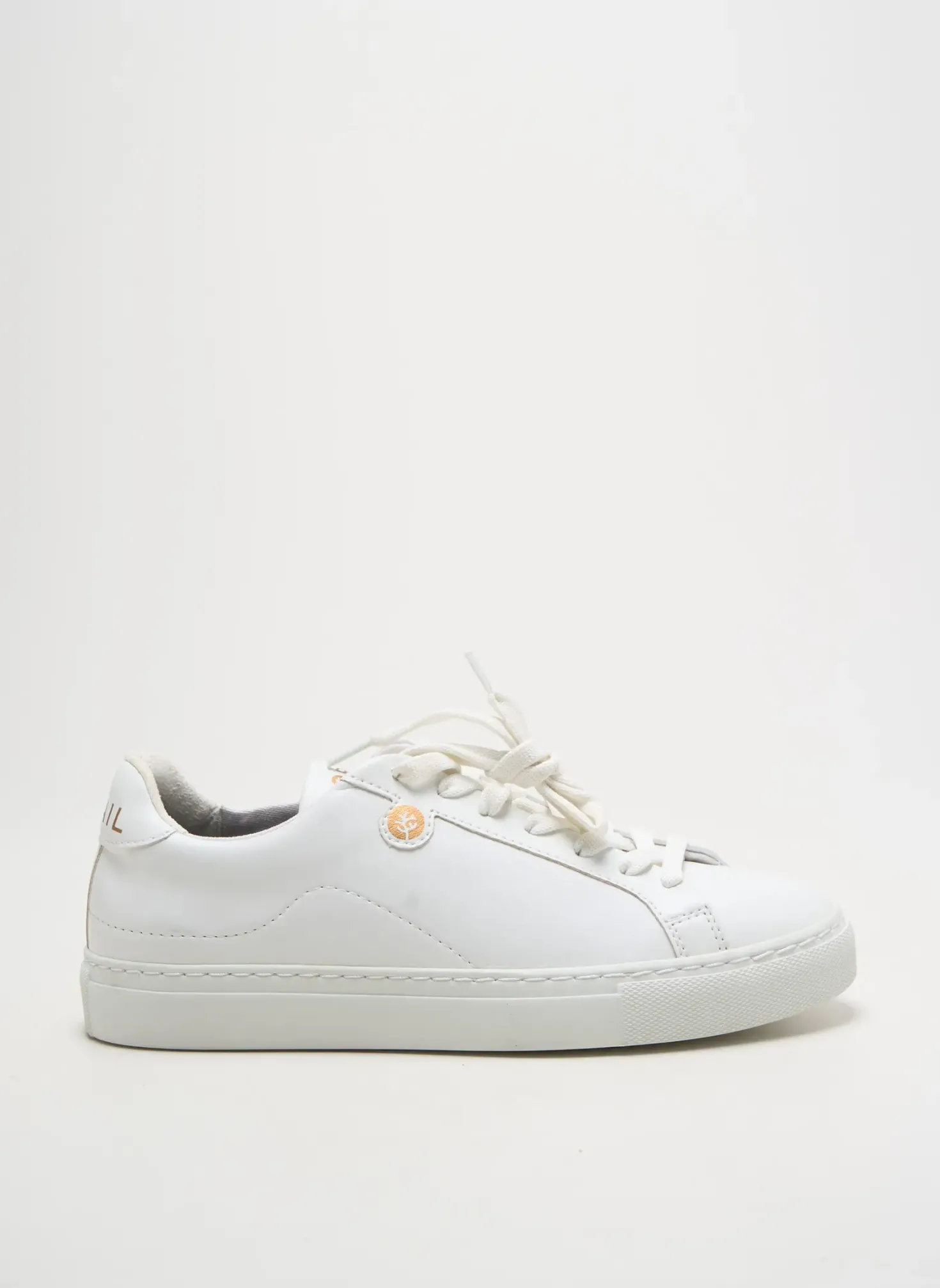 Baskets Corail Blanc Talon Plat Jusqu'à 3cm