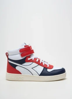 Baskets Diadora Rouge Talon Plat Jusqu'à 3cm