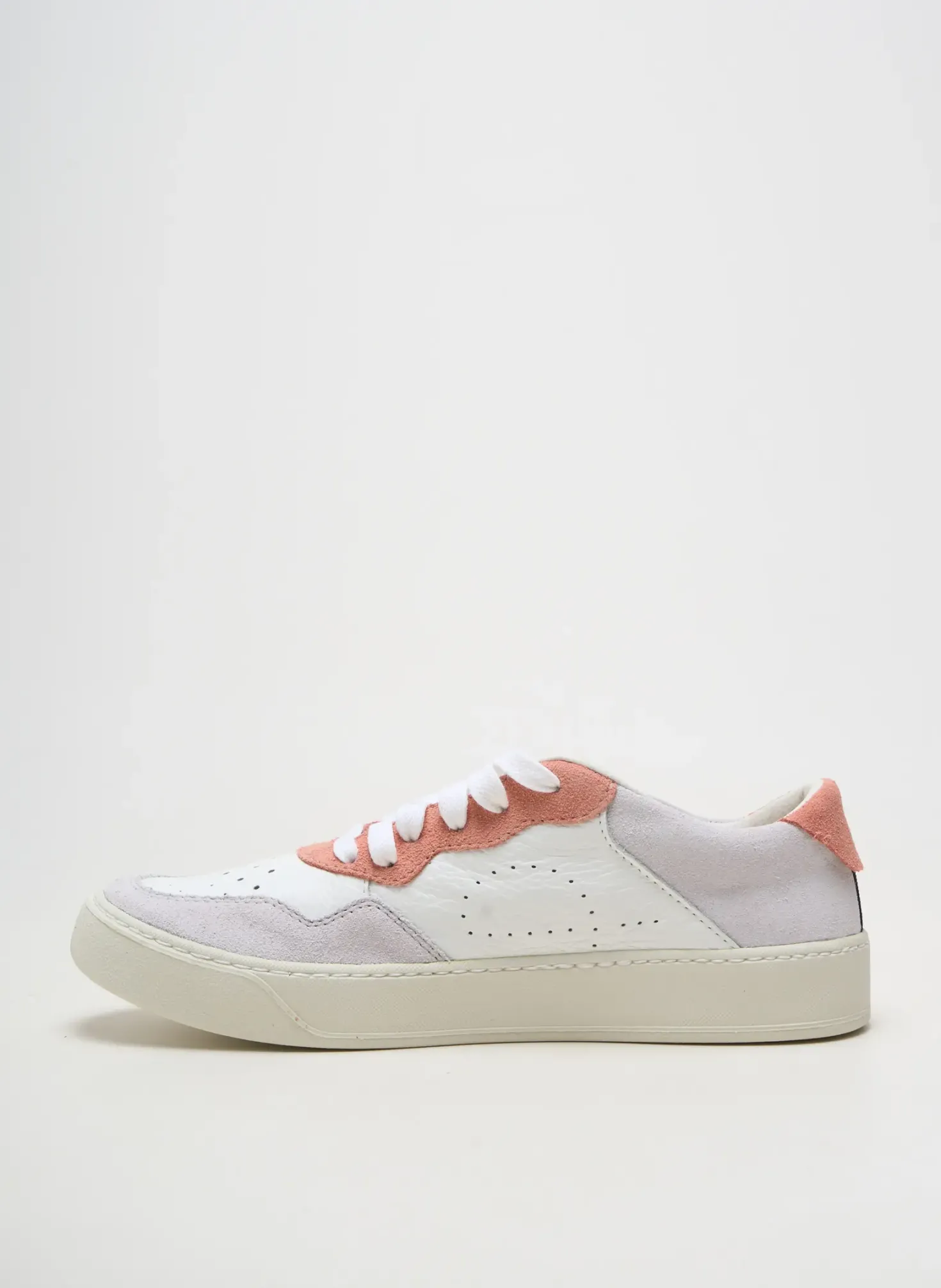 Baskets Ector Blanc Talon Plat Jusqu'à 3cm