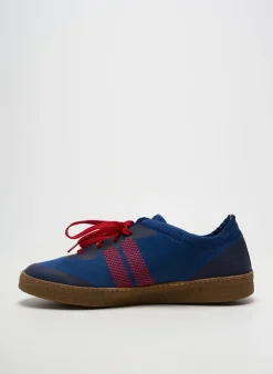 Baskets Ector Bleu Bout Rond