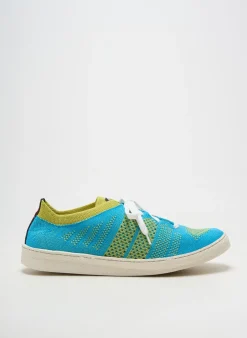 Baskets Ector Bleu Talon Plat Jusqu'à 3cm