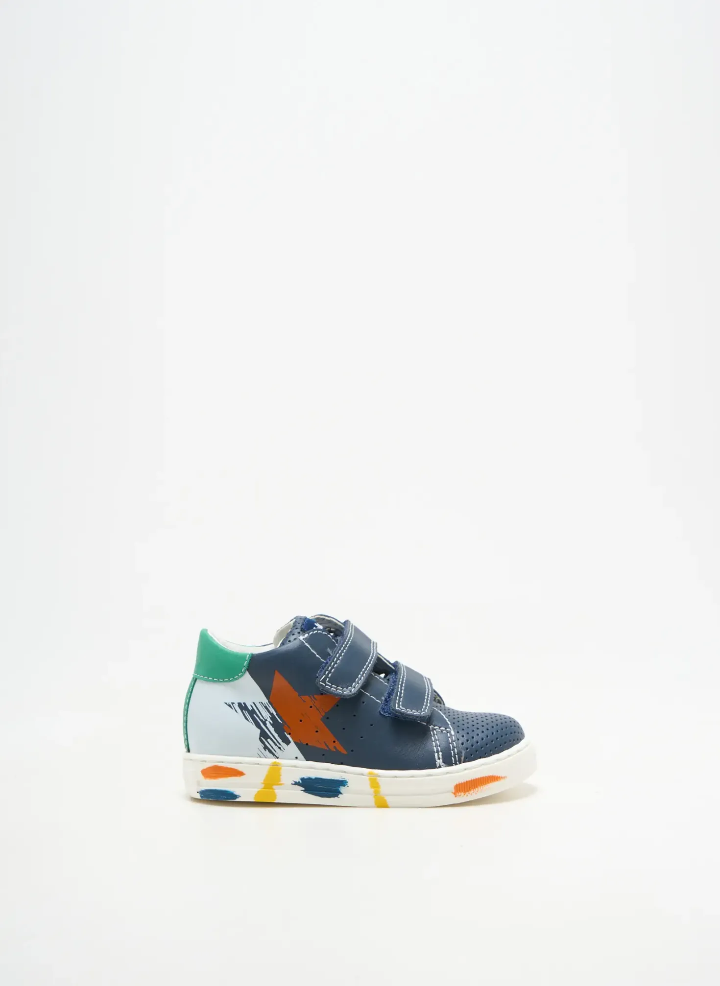 Baskets Falcotto Bleu Bout Rond