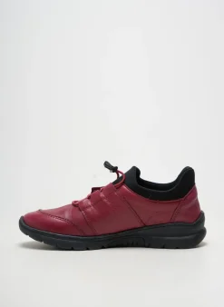 Baskets Flexinos Rouge Talon Plat Jusqu'à 3cm