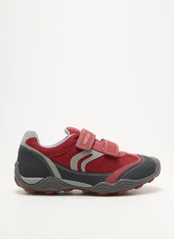Baskets Geox Rouge Bout Rond